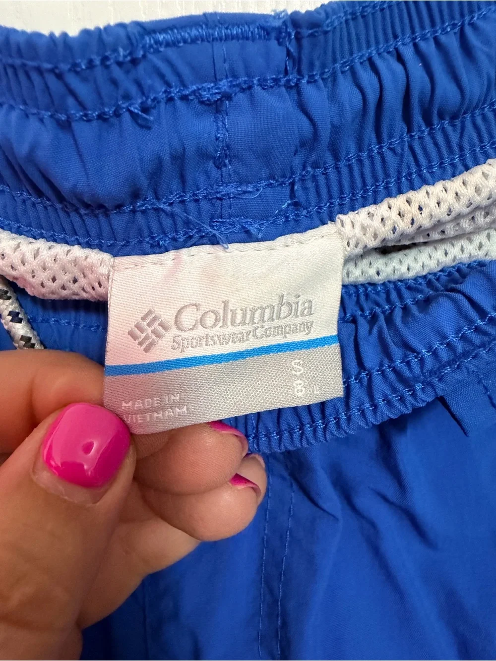 Columbia Women's Royal Blue Athletic Shorts with White Mesh Lining